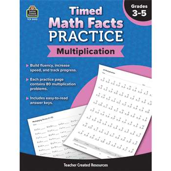 Timed Math Facts Multiplication, TCR8402