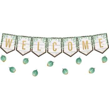 Eucalyptus Pennants Welcome Bulletin Board St, TCR8472