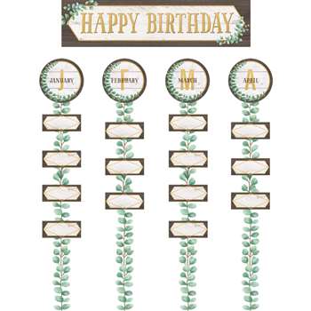 Eucalyptus Happy Birthday Bulletin Board St, TCR8473