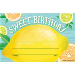 Lemon Zest Sweet Birthday Awards, TCR8494