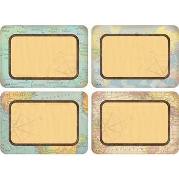 Travel The Map Name Tags/Labels Multi Pack, TCR8574