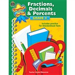 Fractions Decimals & Percents Grade 4-Practice Mak, TCR8629