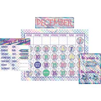 Iridescent Calendar Bulletin Board, TCR8678