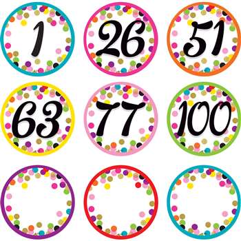 Colorful Vibes Number Cards, TCR8752