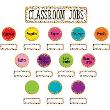 Confetti Classroom Jobs Mini Bulletin Board St, TCR8802