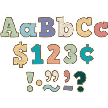 Painted Wood 4&quot; Letters Combo Pack Bold Block, TCR8820