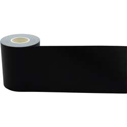 Black Straight Rolled Border Trim, TCR8925