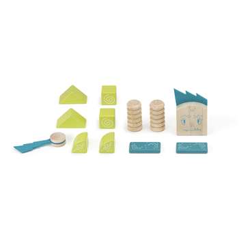 Zip Zap Wooden Block Set, TEGZPZMSM605T