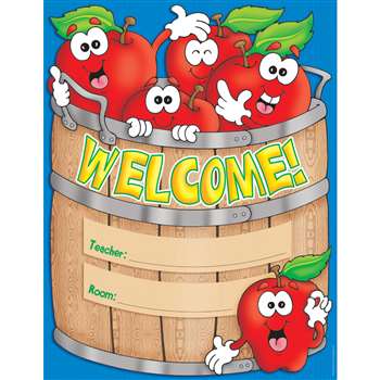 Chart Welcome Basket 17X22 Plastic Coated By Teachers Friend