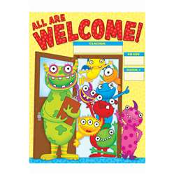 Monsters Welcome Chart Gr Pk-5 By Teachers Friend