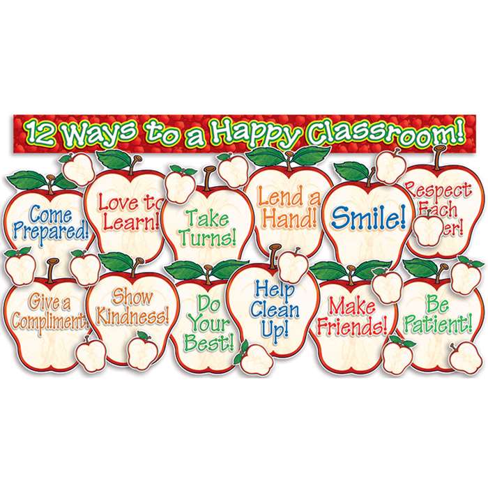 Happy Classroom Apples Bulletin Board Rds By Teachers Friend