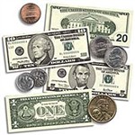 Us Coins & Bills Accent Punch-Outs S By Teachers Friend