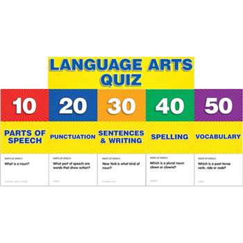 Language Arts Class Quiz Gr 2-4 Pocket Chart Add Ons By Teachers Friend