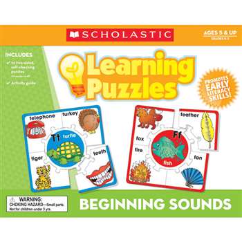 Beginning Sounds Learning Puzzles By Teachers Friend