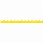 Yellow Graphic Pattern Scalloped Trimmer Gr Pk-5 By Teachers Friend