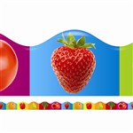 Fruits & Vegetables Scalloped Trimmer By Teachers Friend