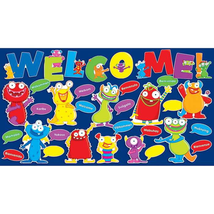 Monsters Welcome Bulletin Board Set By Teachers Friend