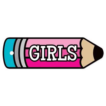 Plastic Hall Pass Girls Pencil, TOP10113