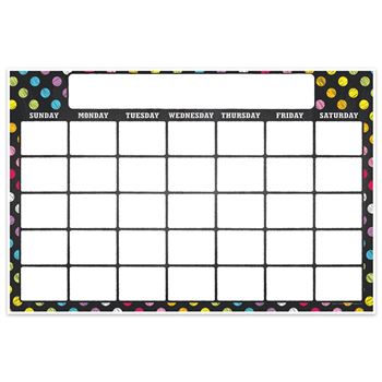 Magnetic W&W Calendar Neon Chalk 12X18, TOP10604