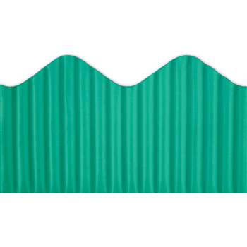 Corrugated Border Turquoise, TOP21017