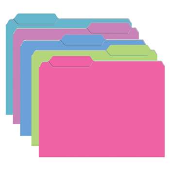 Brite Mini File Folders 10Pk Galactic Assorted By Top Notch Teacher Products