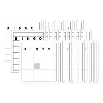 Blank Bingo Cards By Top Notch Teacher Products