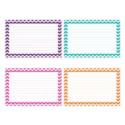 Shop Border Index Cards 3 X 5 Lined Chevron - Top3550 By Top Notch Teacher Products