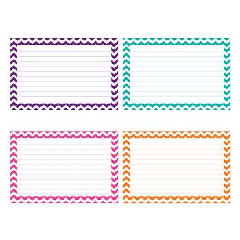 Shop Border Index Cards 3 X 5 Lined Chevron - Top3550 By Top Notch Teacher Products