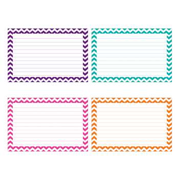 Shop Border Index Cards 4 X 6 Lined Chevron - Top3551 By Top Notch Teacher Products