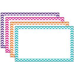 Shop Border Index Cards 3 X 5 Blank Chevron - Top3552 By Top Notch Teacher Products