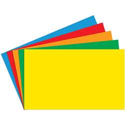 Border Index Cards 3 X 5 Blank Primary Colors 100Ct - Top3660 By Top Notch Teacher Products