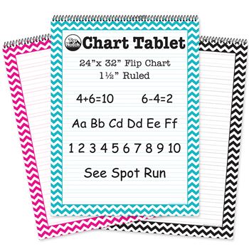 3 Pack Pink-Teal Black Chevron Cht Tab Ruled, TOP3837