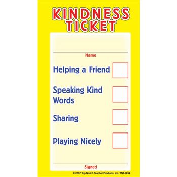Kindness Tickets, TOP5234