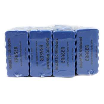 Magnetic Whiteboard 24Pk Blue 4X2 Erasers, TPG35224