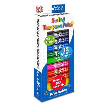 Kwik Stix Tempera Paint 12Pk Prime Colors, TPG602