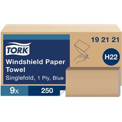 Tork Folded Windshield Paper Towel Blue H22 - TRK192121