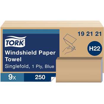 Tork Folded Windshield Paper Towel Blue H22 - TRK192121