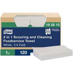 Tork 2-in-1 Scouring/Cleaning Foodservice Towels - TRK192815