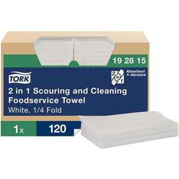 Tork 2-in-1 Scouring/Cleaning Foodservice Towels - TRK192815