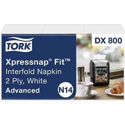 TORK Xpressnap Fit Interfold Dispenser Napkin - TRKDX800