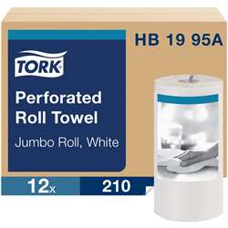 Tork Jumbo Perforated Roll Towel White - TRKHB1995A