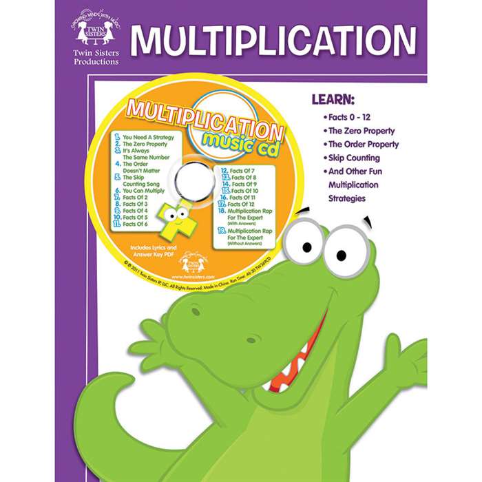 Workbooks & Songs That Teach Multiplication Workbook & Cd - Twin369Cd By Twin Sisters Productions