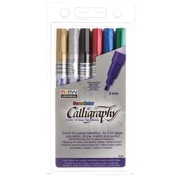 Caligraphy Paint Markers 6 Pack, UCH1256A