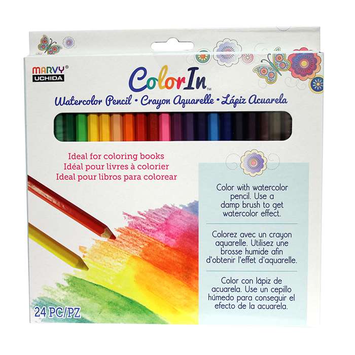 24 Piece Watercolor Pencil Set, UCH460024A