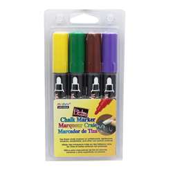 Bistro Chalk Markers Brd Tip 4 Clr Set Brown Green, UCH4804D