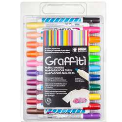 Graffiti Fabric Marker Set 30 Pack, UCH56030A