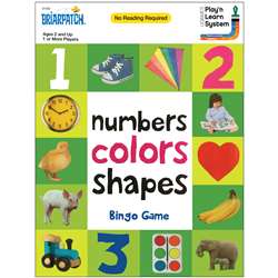 Numbers Colors Shapes Bingo Game, UG-01302