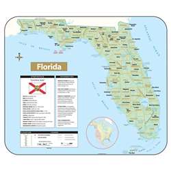 Shaded Relief Map Rolled Florida, UNI28378