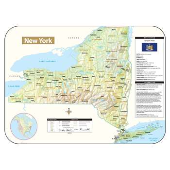 Shaded Relief Map Rolled New York, UNI28401