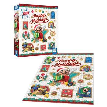 Super Mario Happy Holidays Puzzle 1000Pc, USAPZ005676